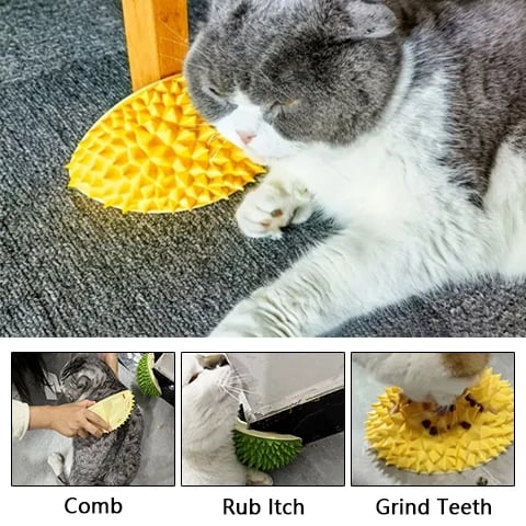 (🔥Summer Sale - 49% OFF) Durian Self-Adhesive Cat Scratcher Toy