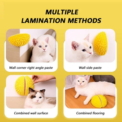 (🔥Summer Sale - 49% OFF) Durian Self-Adhesive Cat Scratcher Toy