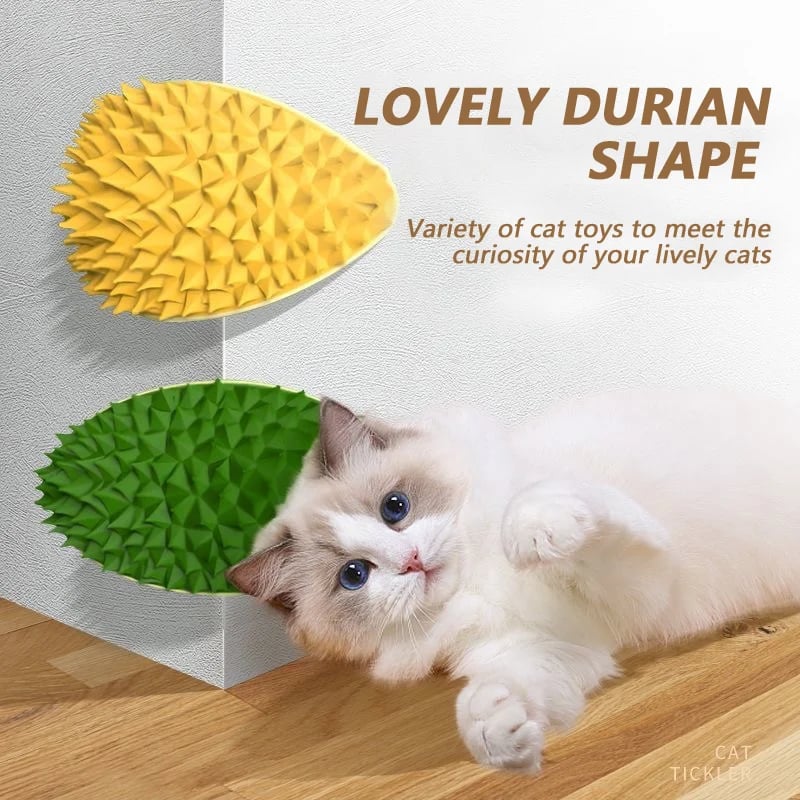 (🔥Summer Sale - 49% OFF) Durian Self-Adhesive Cat Scratcher Toy